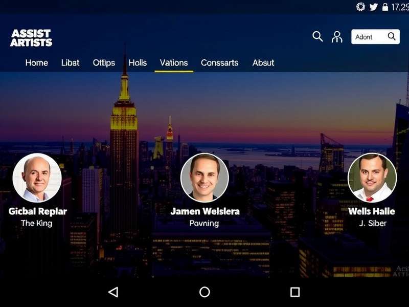 Assist Artists India Main Interface